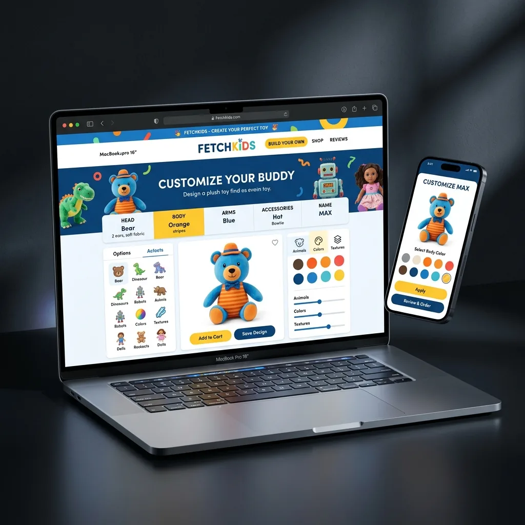 FetchKids — e-commerce / product customization built by Shahi Solutions